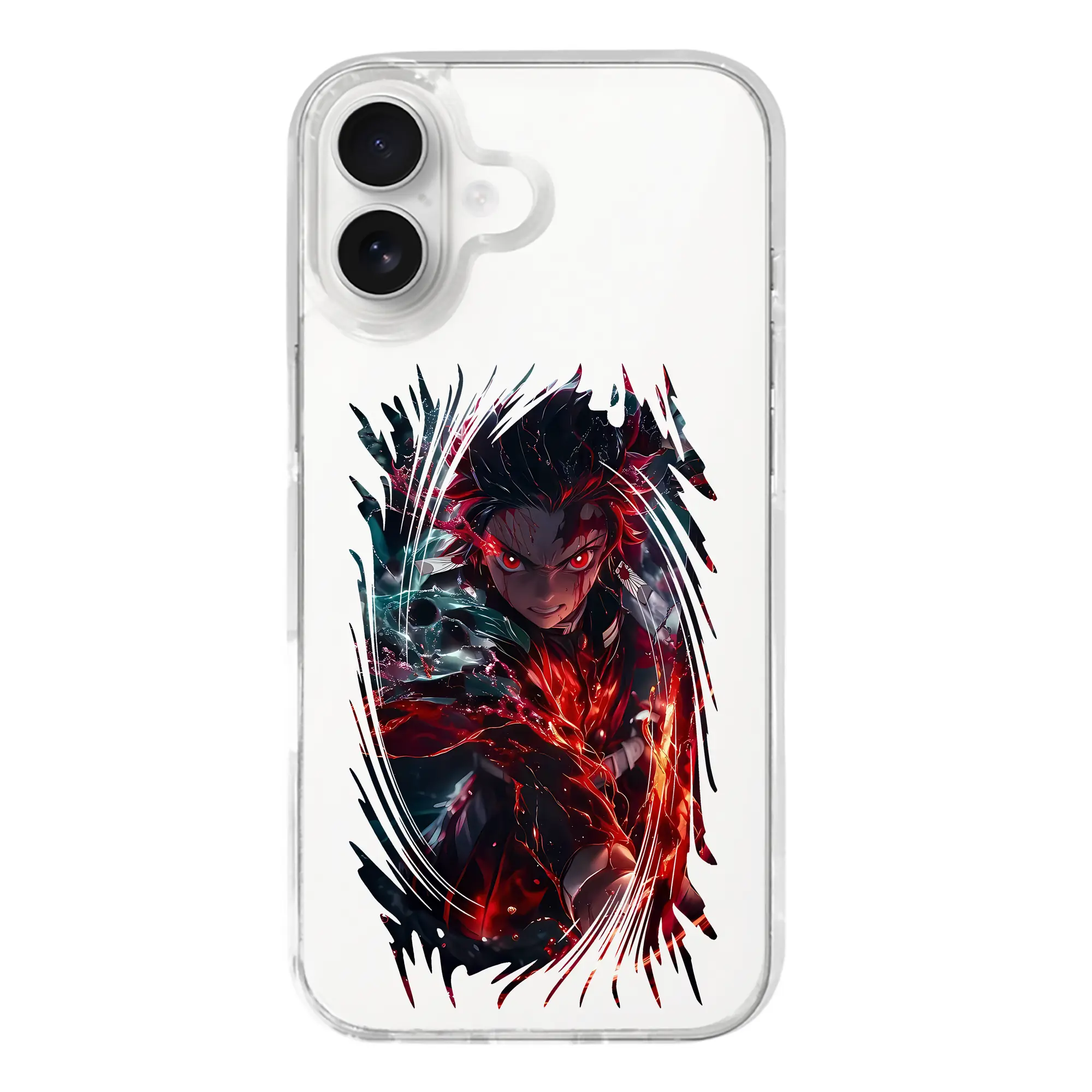 鬼滅の刃 グッズ,竈門 炭治郎 - iPhone 17シリーズ 透明スマホケース – 薄型・耐衝撃・精密フィット保護カバー